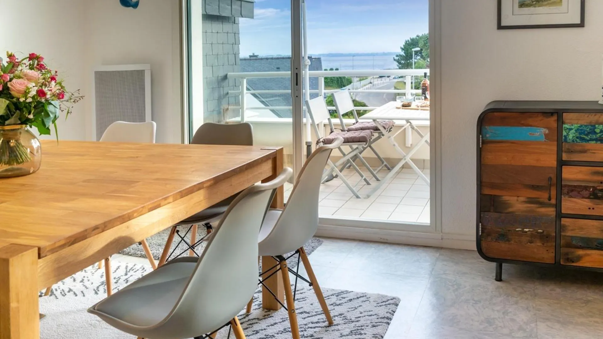Larmor-Plage : Appartement T3 Avec Terrasse Et Garage - Fr-1-349-155 location